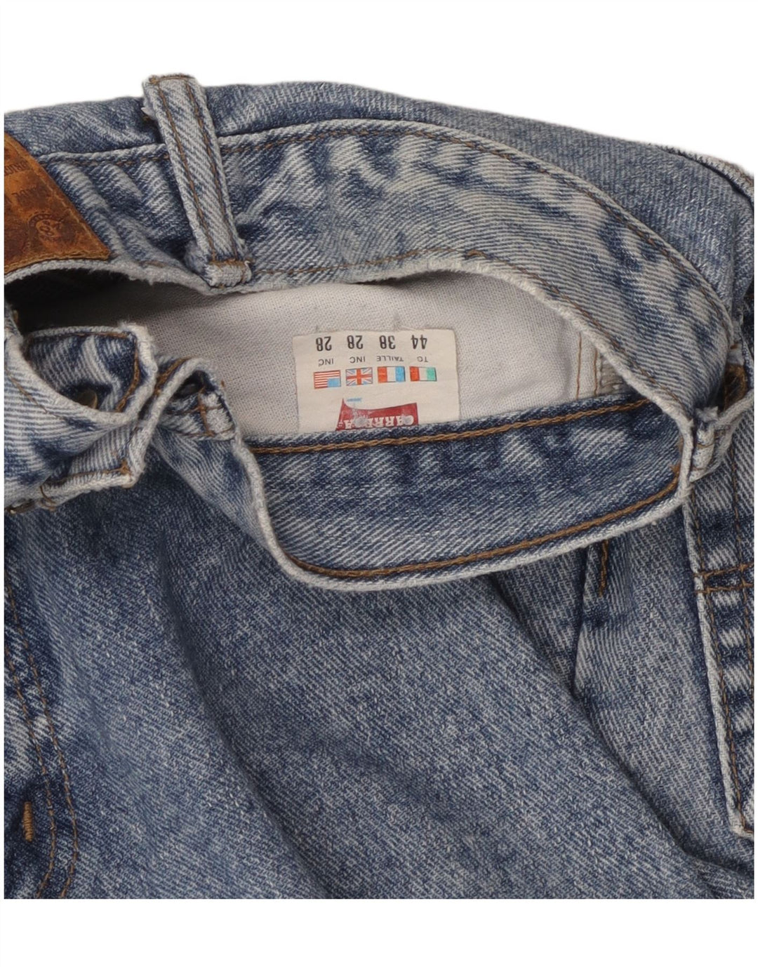 Carrera Calça Jeans Cônica Feminina W28 L30 Azul Algodão