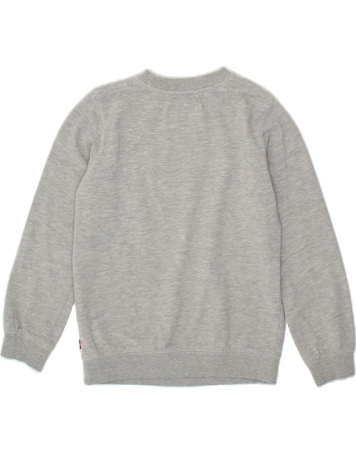 LEVI'S Boys Graphic Sweatshirt Jumper 7-8 Years Grey Cotton Vintage Levi's and Second-Hand Levi's from Messina Hembry 