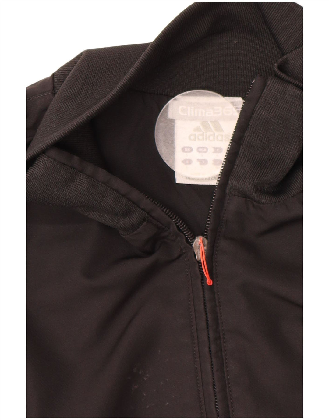 ADIDAS Mens Clima 365 Tracksuit Top Jacket Pequeno Poliéster Preto