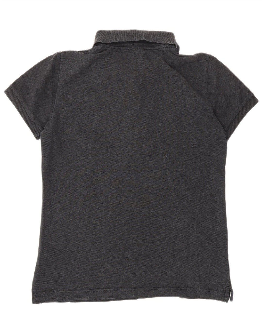 Camisa polo feminina MARINA YACHTING Reino Unido 14 grande algodão preto