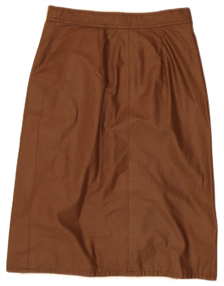 Saia feminina vintage reversível W30 marrom médio