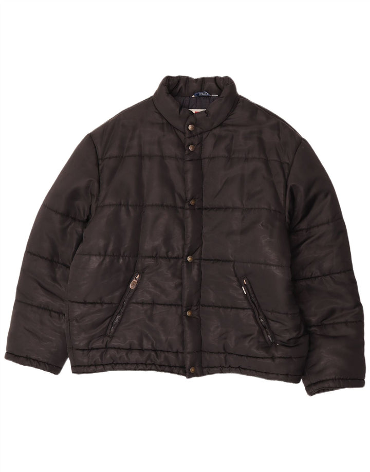 Jaqueta acolchoada masculina Levi's UK 42 XL preta poliamida