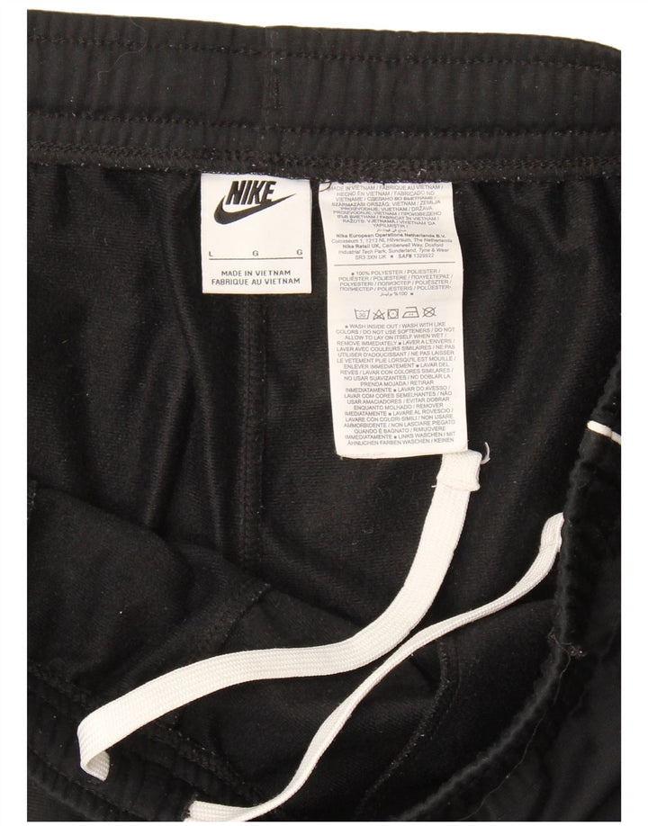 Calça de treino masculina Nike joggers grande poliéster preto