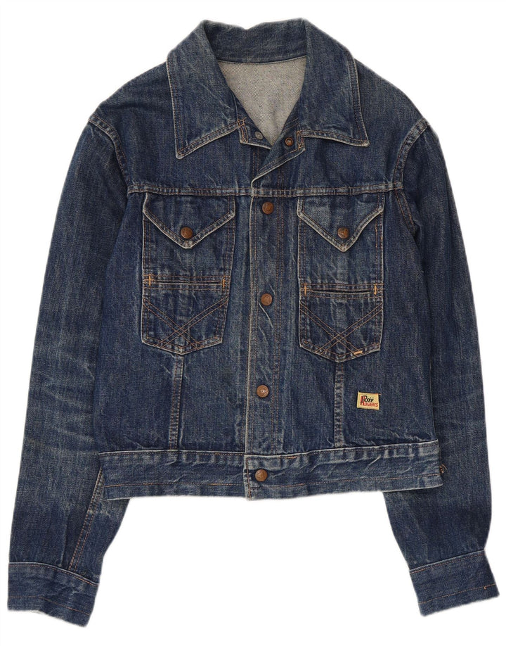 Jaqueta jeans feminina Roy Rogers UK 14 azul médio