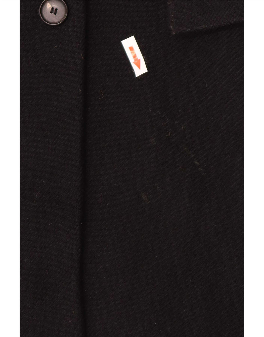 Casaco feminino Zara com peito duplo Reino Unido 14 lã preta média