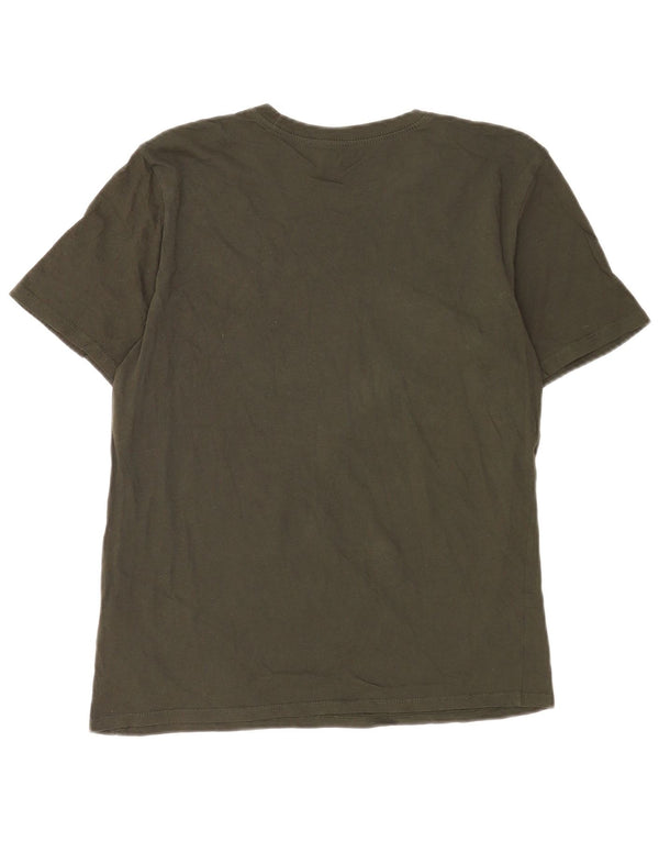 Nike Mens Athletic Cut T-Shirt Top Medium Green Cotton