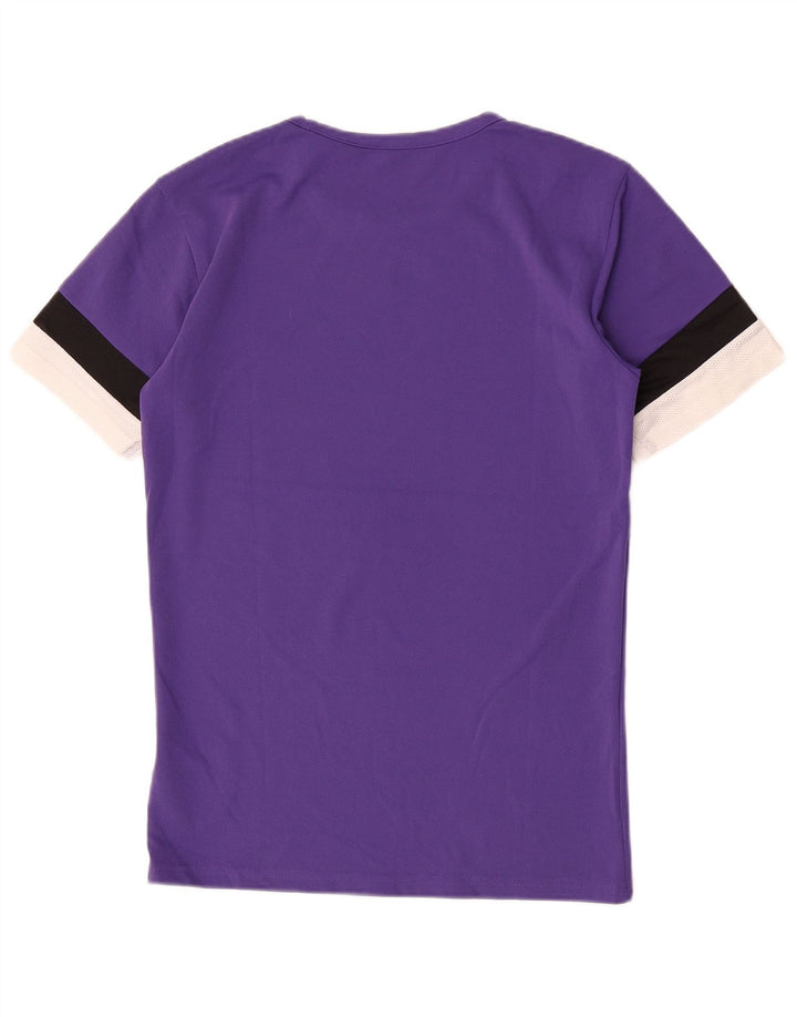 Puma Camiseta Masculina Top Pequeno Roxo Colorblock Poliéster