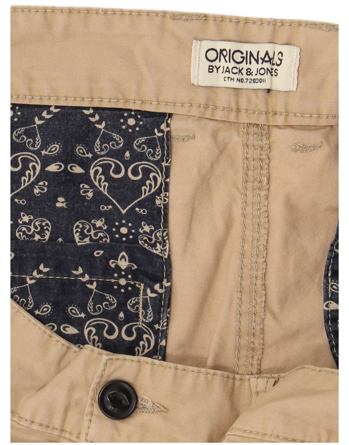 JACK & JONES Mens Chino Shorts W34 Grande Bege