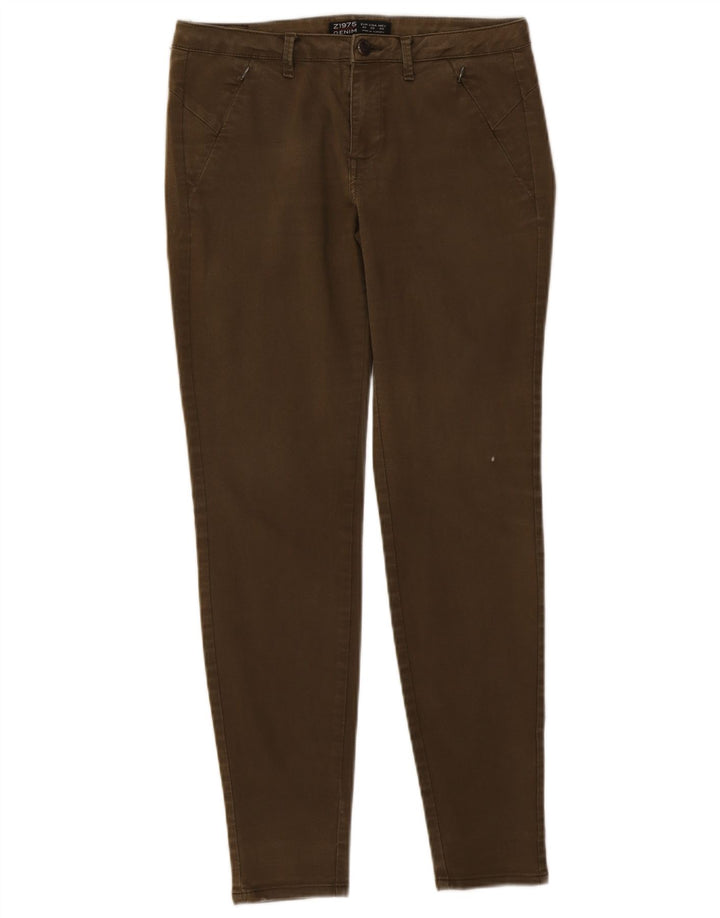 Calça jeans skinny feminina Zara EU 40 médio W30 L28 cáqui