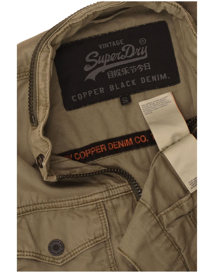 Jaqueta bomber masculina Superdry UK 36 algodão cáqui pequeno