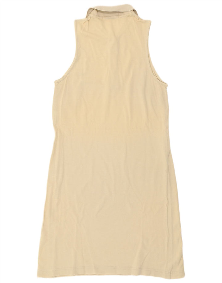 Vestido polo feminino Fila sem mangas IT 44 algodão bege médio