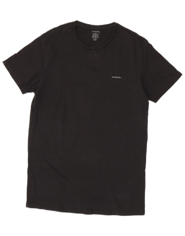 Camiseta masculina Diesel Top médio algodão preto