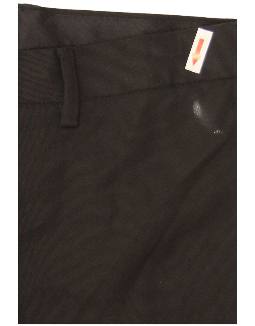 Calça chino reta feminina Marks & Spencer W32 L31 poliéster preto