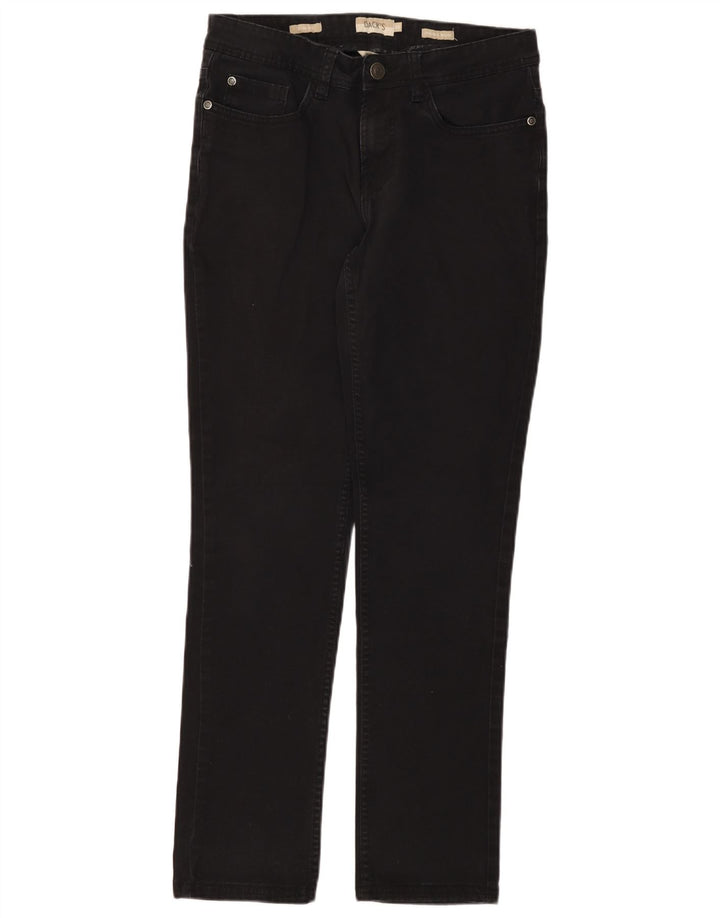 Dack's Mens Slim Fit Straight Jeans IT 46 Pequeno W30 L30 Algodão Preto