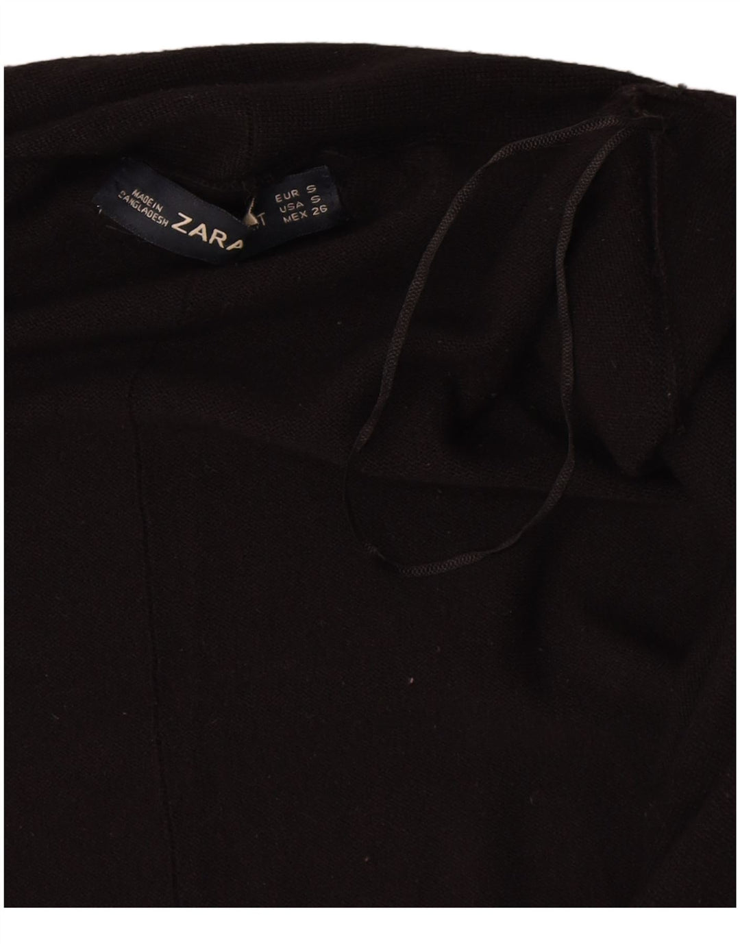 Suéter cardigã feminino Zara Reino Unido 10 pequeno viscose preta