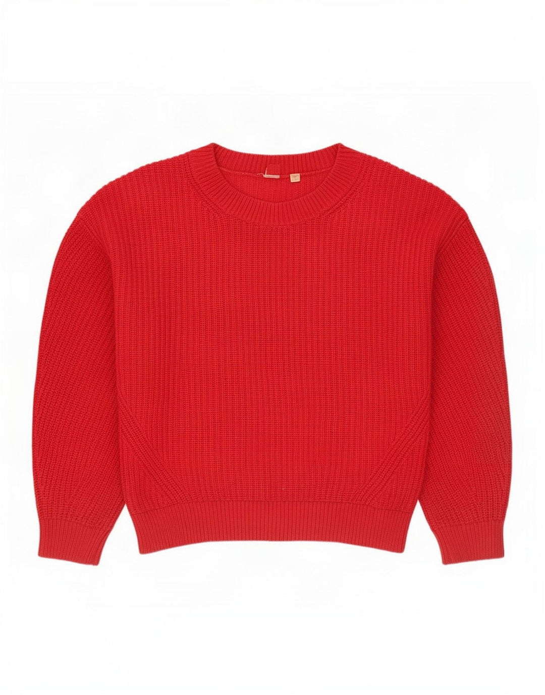 Suéter masculino Gap com gola redonda, pequeno algodão vermelho