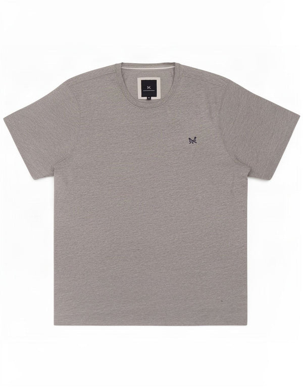 Camiseta masculina Crew Clothing Top XL algodão cinza