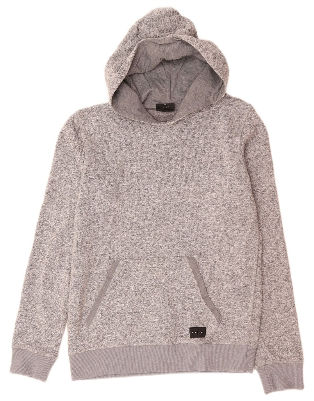 Suéter com capuz feminino Rip Curl UK 14 grande cinza