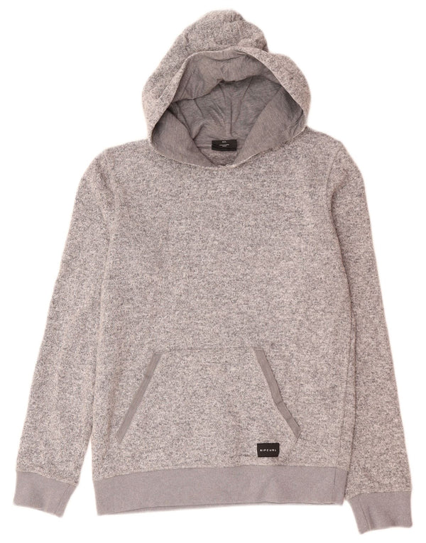 Suéter com capuz feminino Rip Curl UK 14 grande cinza