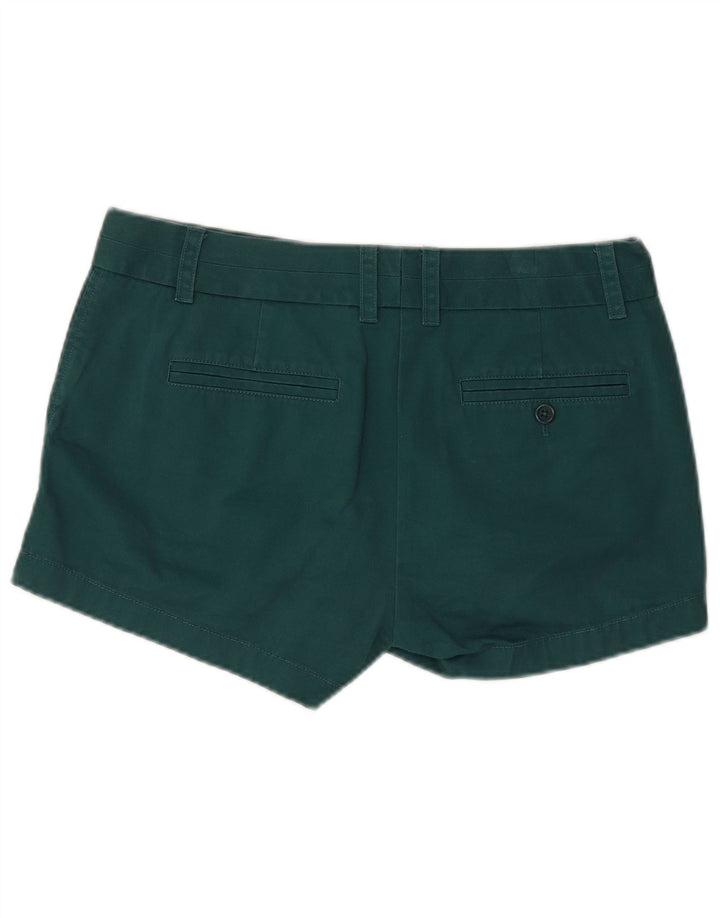 J. CREW Shorts Chino feminino US 4 pequeno W32 algodão verde