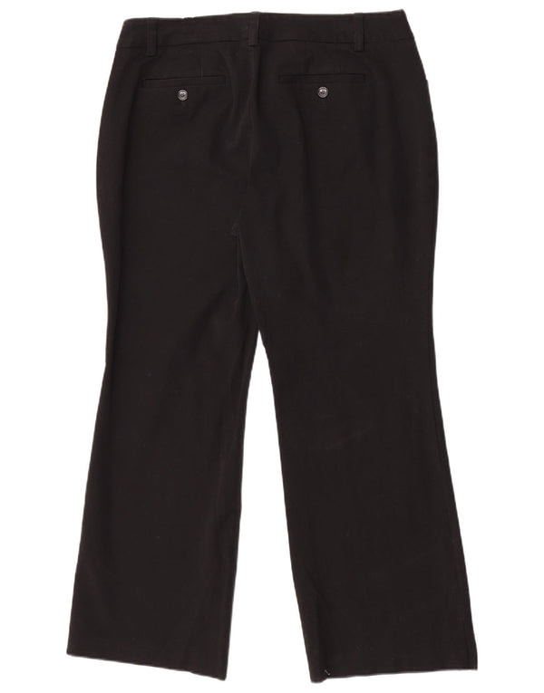 Calça casual feminina Eddie Bauer Petite Curvy US 14 XL W34 L29 preta