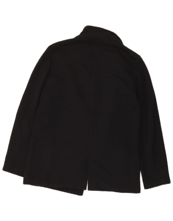 Zara Womens Open Oversized Blazer Jacket Reino Unido 6 XS Preto