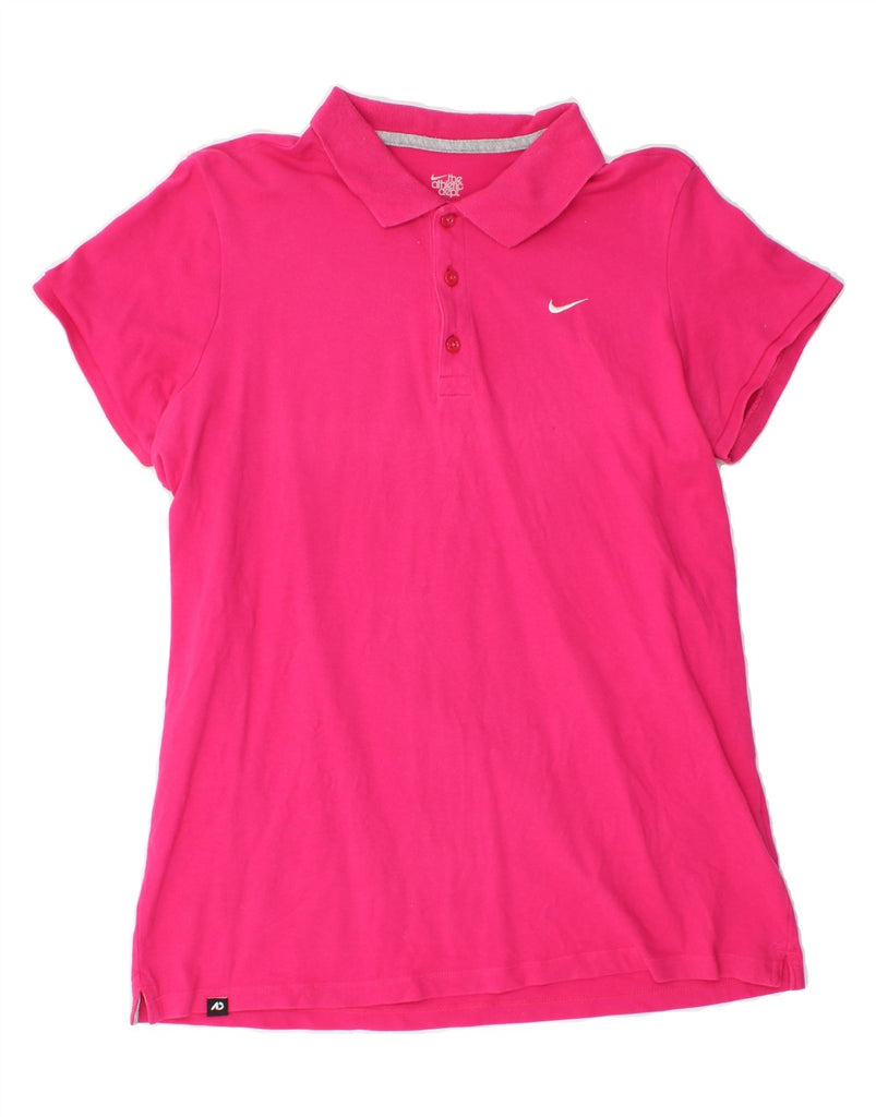 NIKE Womens Polo Shirt UK 18 XL Pink Cotton Vintage Nike and Second-Hand Nike from Messina Hembry 