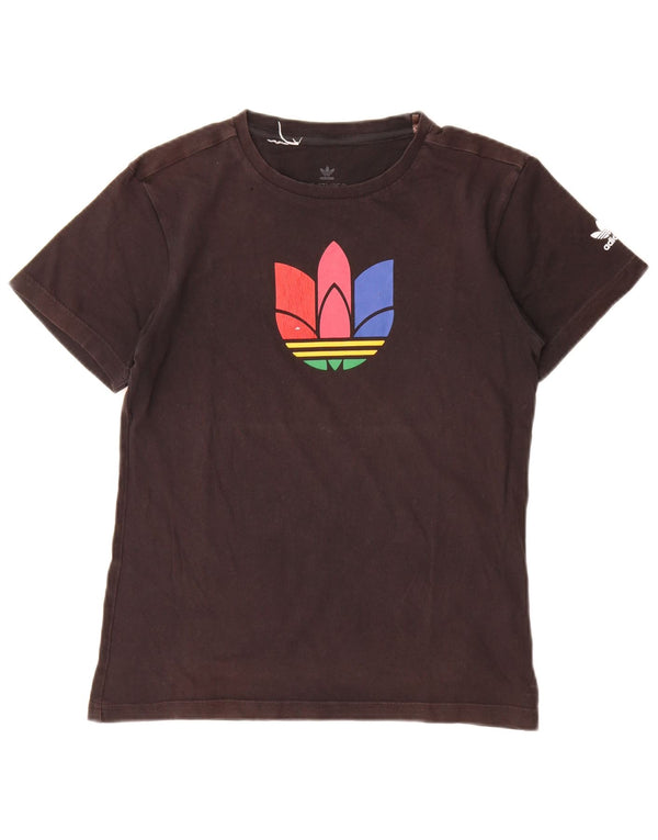 Camiseta Adidas Meninos Graphic Top 12-13 Anos Algodão Preto