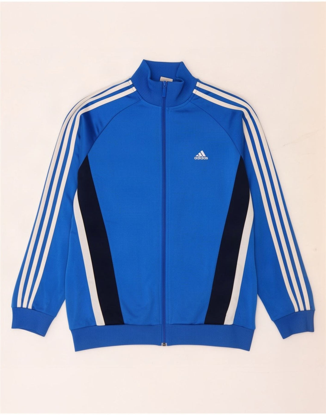 Jaqueta Adidas Meninos Treino Top 15-16 Anos Azul Colorblock Poliéster