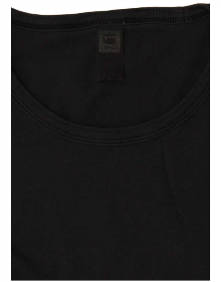 G-Star Mens Top Manga Longa Pequeno Algodão Cinza