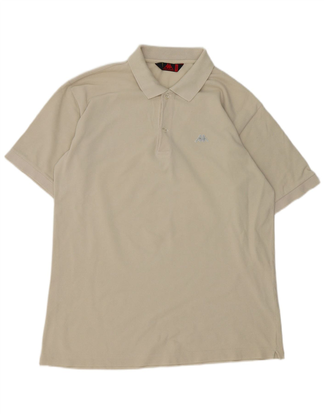 Camisa polo masculina Kappa grande algodão branco