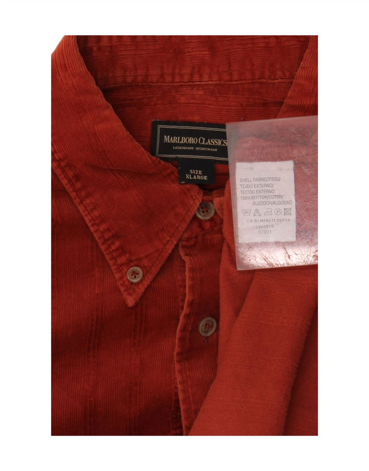 Camisa masculina de veludo MARLBORO CLASSICS XL algodão vermelho