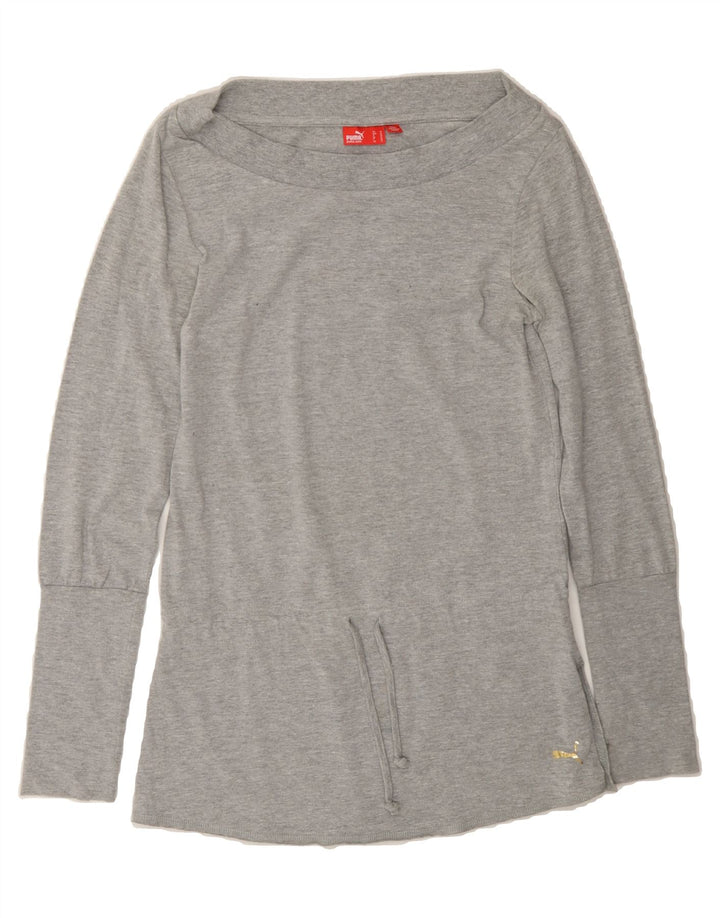 PUMA Womens Sweatshirt Jumper UK 12 Medium Grey Vintage Puma and Second-Hand Puma from Messina Hembry 