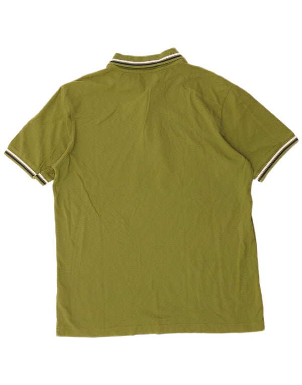 Camisa polo masculina Kappa XL algodão listrado verde
