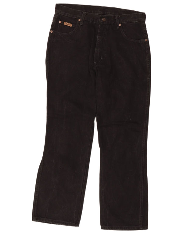 Wrangler Masculino Monterey Straight Jeans W34 L30 Algodão Preto
