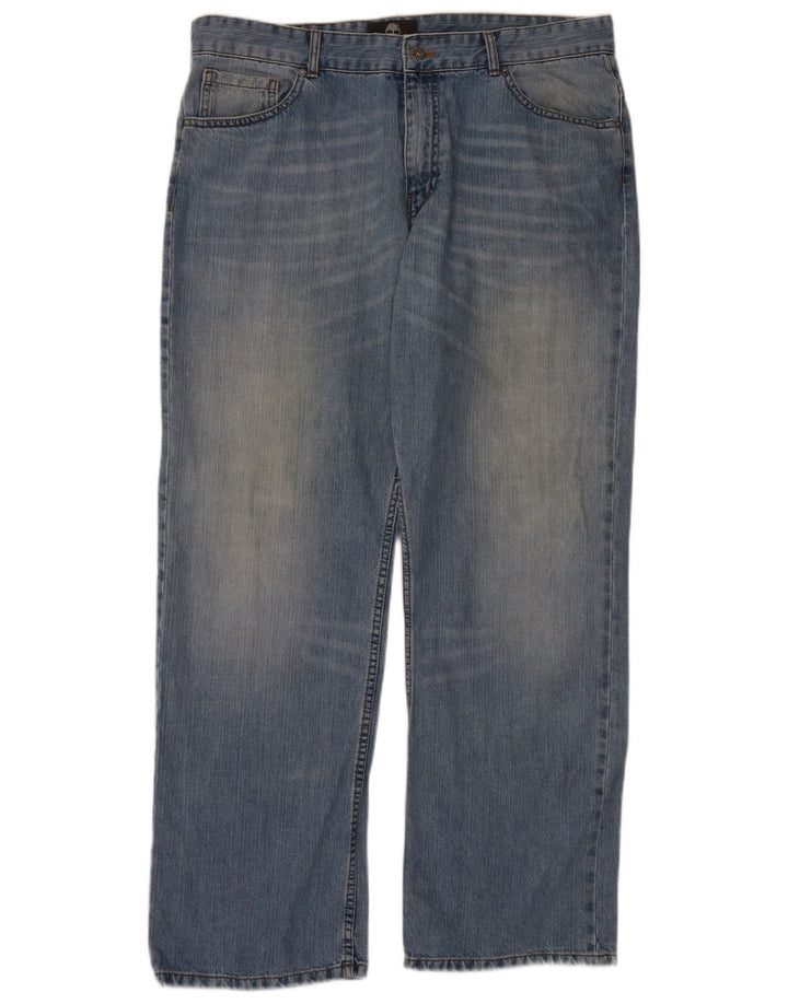 Calça jeans reta masculina Timberland W38 L34 azul algodão