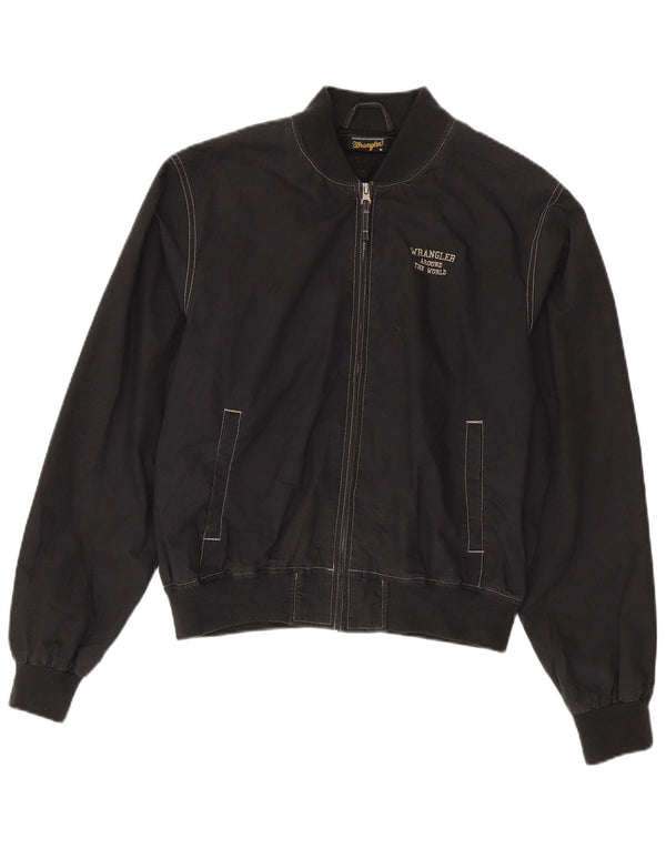 Wrangler Mens Bomber Jacket UK 38 Médio Preto