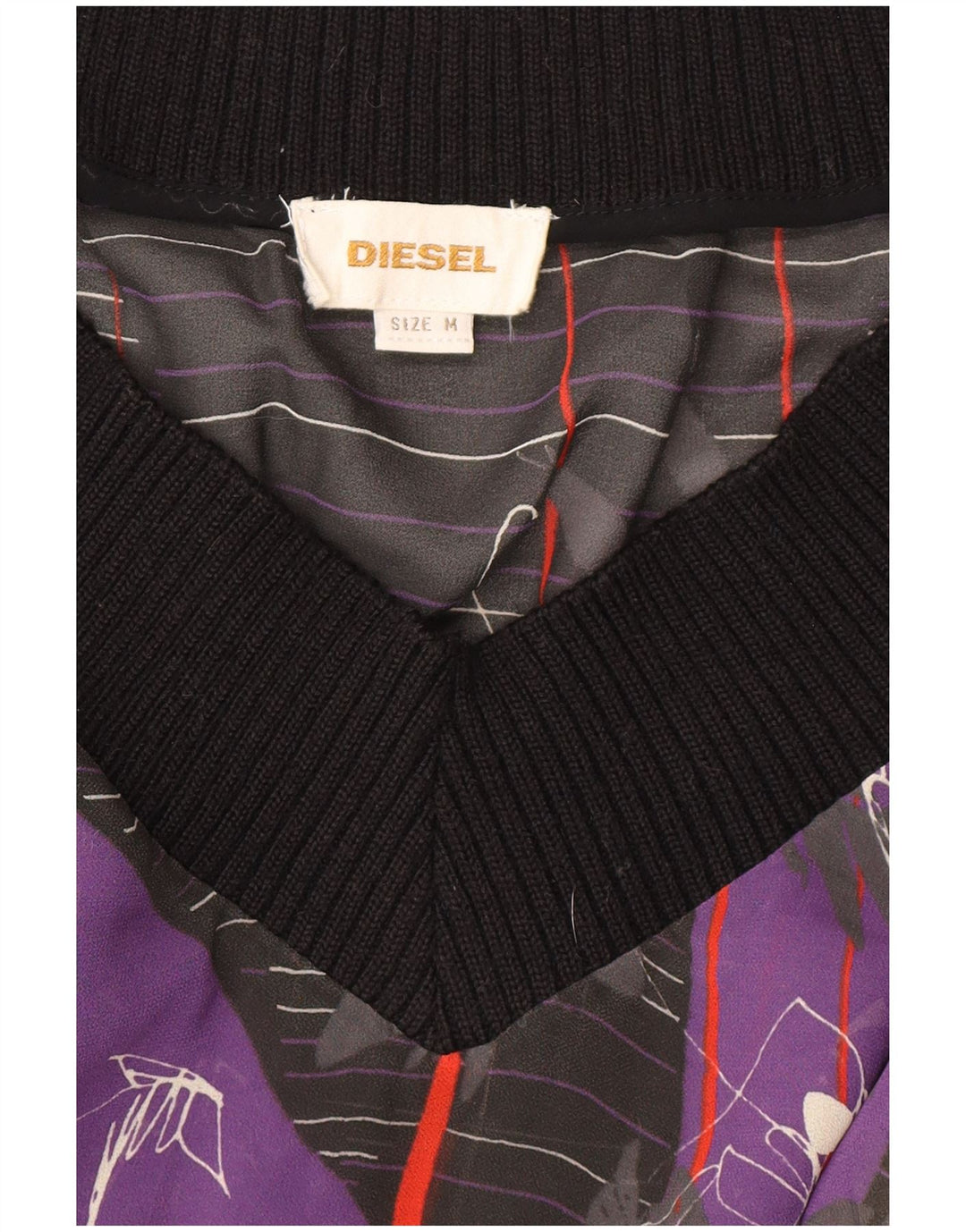 Vestido feminino diesel transparente com cintura baixa UK 14 médio multicolorido