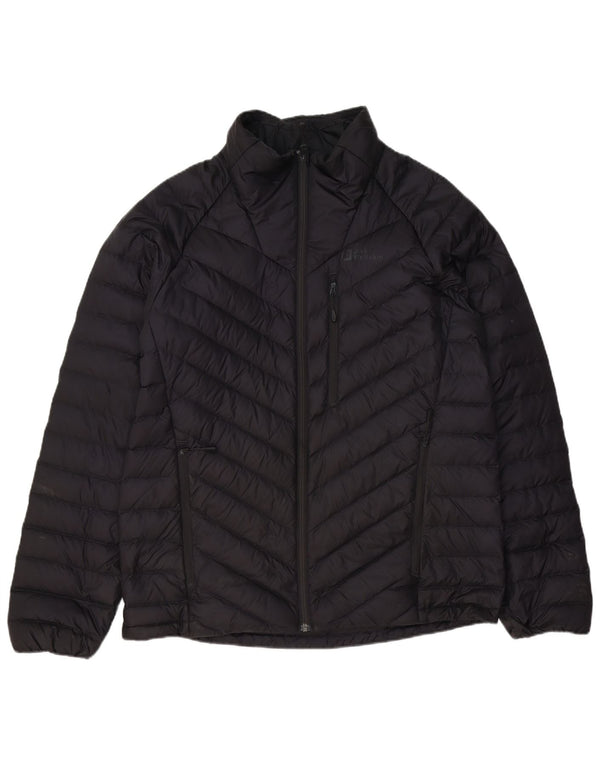 Jack Wolfskin Mens Padded Jacket UK 42 XL Black Polyester