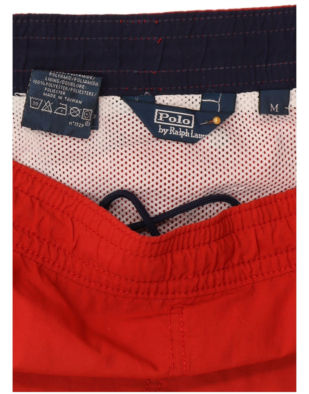 Polo Ralph Lauren Shorts de natação masculino médio poliéster vermelho