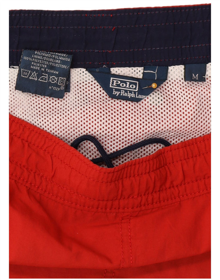 Polo Ralph Lauren Shorts de natação masculino médio poliéster vermelho