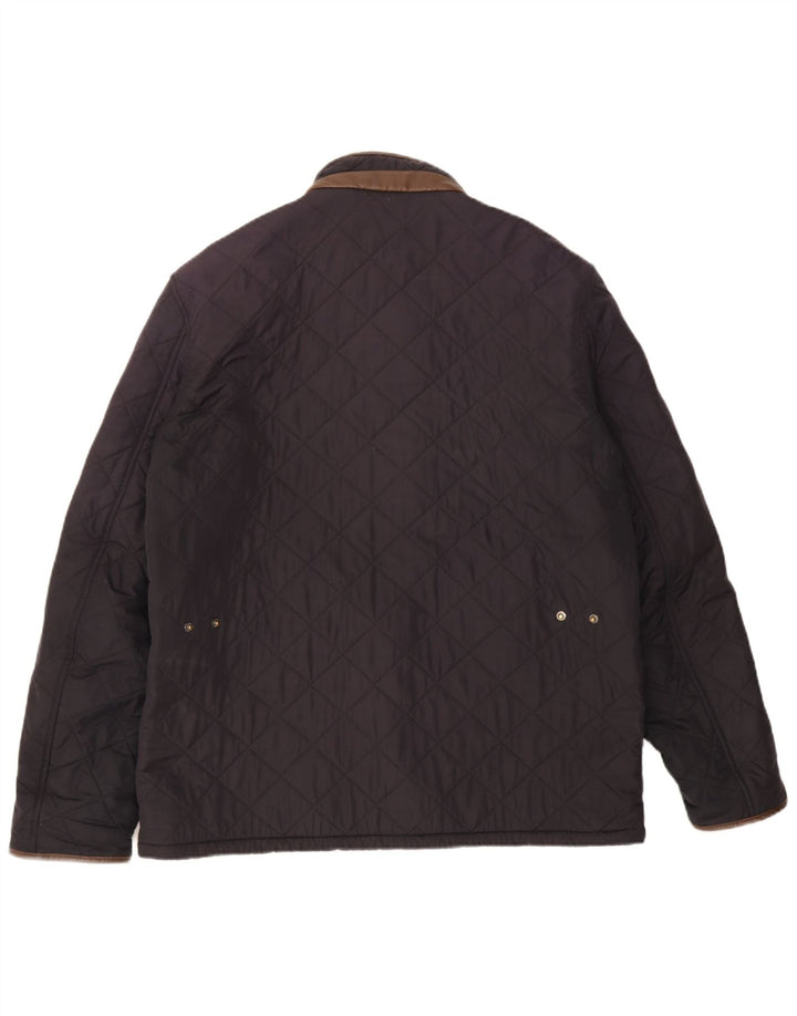 Jaqueta acolchoada masculina Barbour UK 42 XL azul marinho