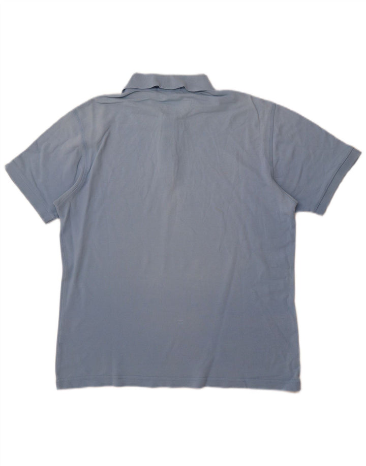Camisa polo masculina PIERRE CARDIN algodão azul médio