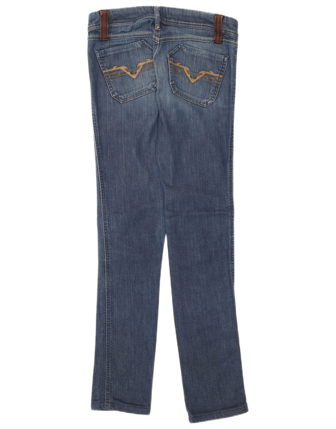 Jeans Slim Feminino Diesel W27 L31 Azul Algodão