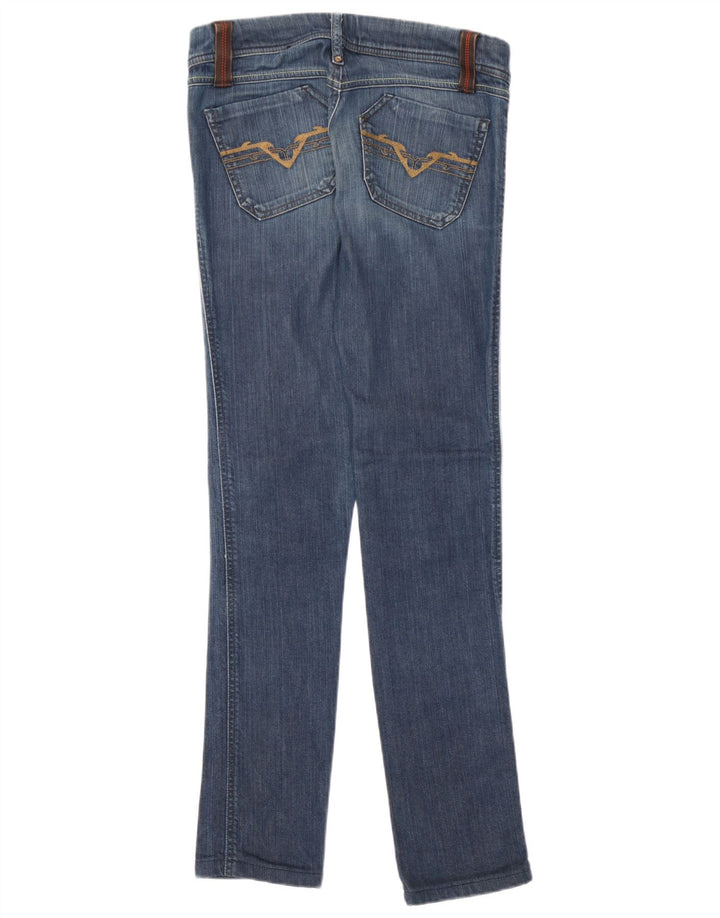 Jeans Slim Feminino Diesel W27 L31 Azul Algodão