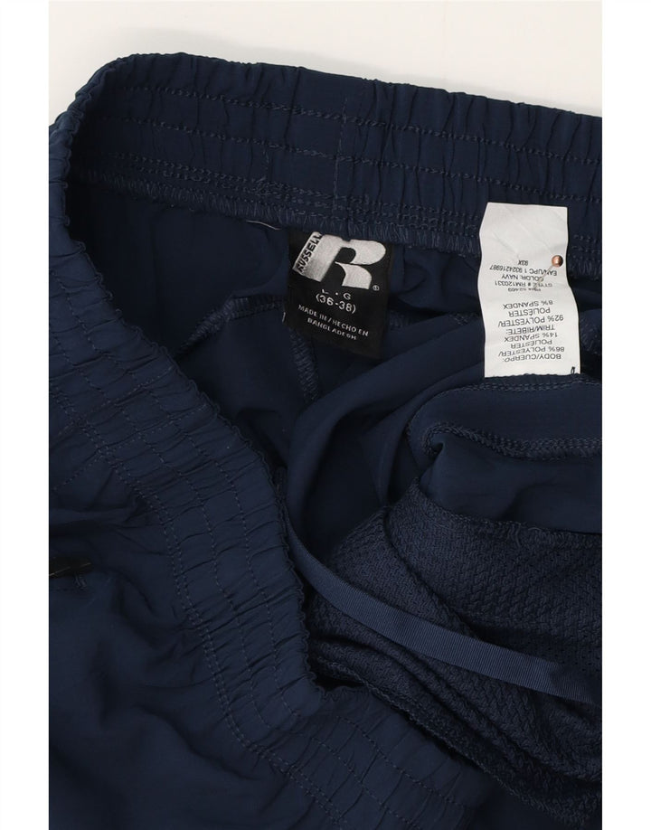 Calça de treino RUSSELL ATLÉTICA masculina Dri-Power grande azul marinho