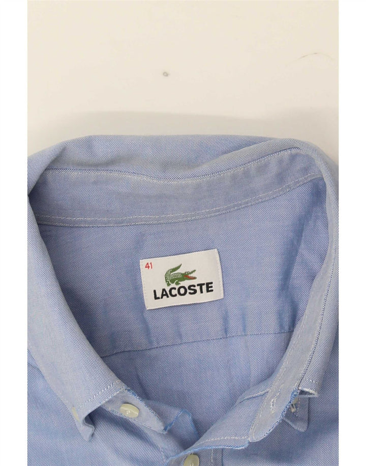 Camisa masculina Lacoste tamanho 41 grande azul