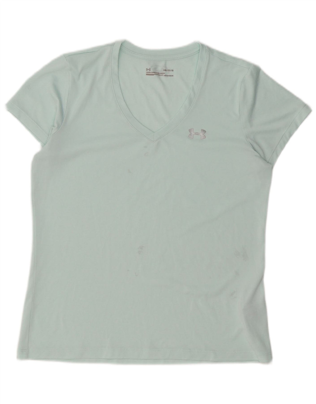 Camiseta feminina UNDER ARMOUR Heat Gear UK 14 poliéster turquesa médio