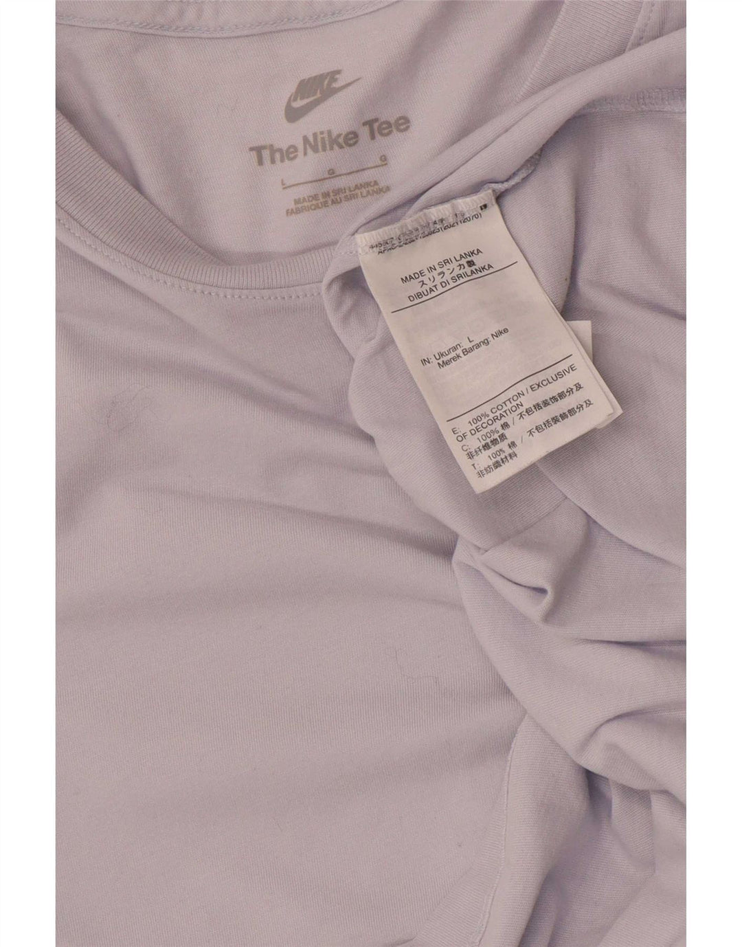 Camiseta masculina Nike grande algodão roxo