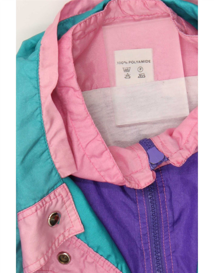 Jaqueta superior de agasalho feminino superior IT 56 4XL Colorblock multicolorido